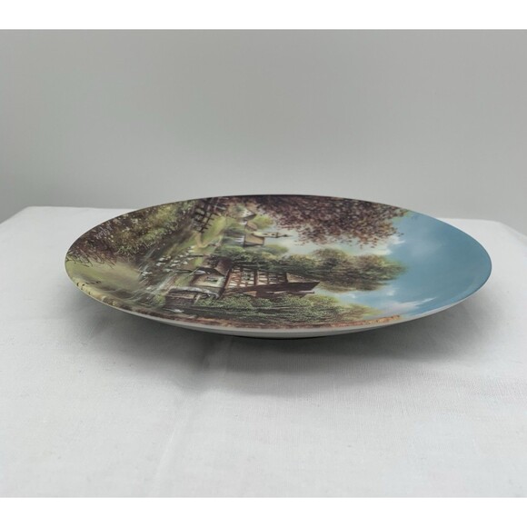 By The Mill Stream Collector Plate COA and Box 1990 Helmut Glossl Artist Germany - Picture 6 of 11